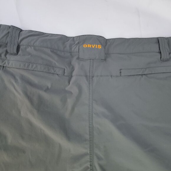 Orvis Jackson Quick Dry Hybrid Fishing Shorts Mens Size XXL Gray Hiking Camping - Picture 7 of 9